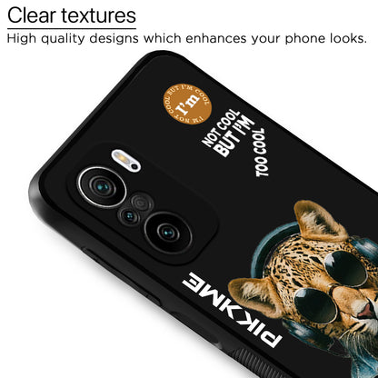 Pikkme Back Cover Pc Tpu + Printed Cool Funky Stylish Black Leopard Swag Raised Edges Camera Protection |Bumper Case For Xiaomi 11X (Design 04)