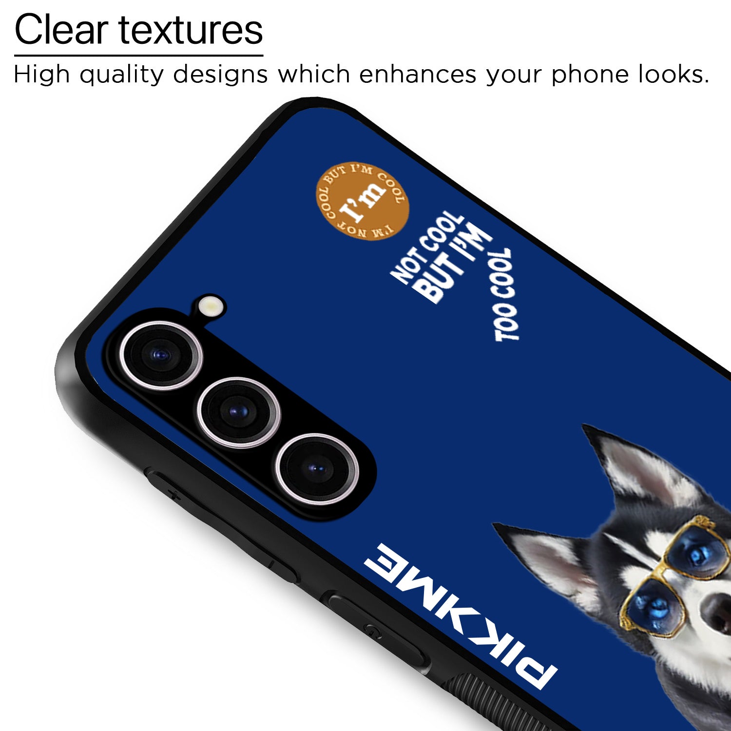 Pikkme Blue Dog Swag  Samsung Galaxy S23 5G NIm2 Back Cover (Design 08)