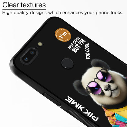 Pikkme Back Cover Pc Tpu + Printed Cool Funky Stylish Black Panda Swag Raised Edges Camera Protection |Bumper Case For OnePlus 5T (Design 05)