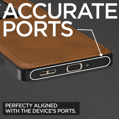 Pikkme Moto Edge 50 Ultra 5G Leatherback Back Case | Brown