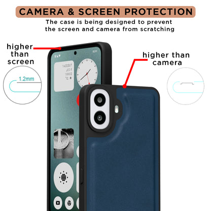 Pikkme CMF by Nothing Phone 1 Premium Super Soft-Touch Leatherback Case (Blue)