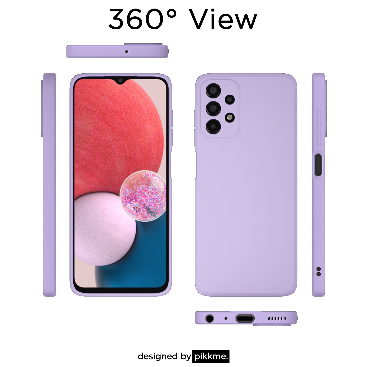 Pikkme Samsung Galaxy A23 4G / A23 5G Liquid Silicone Back Cover | Purple