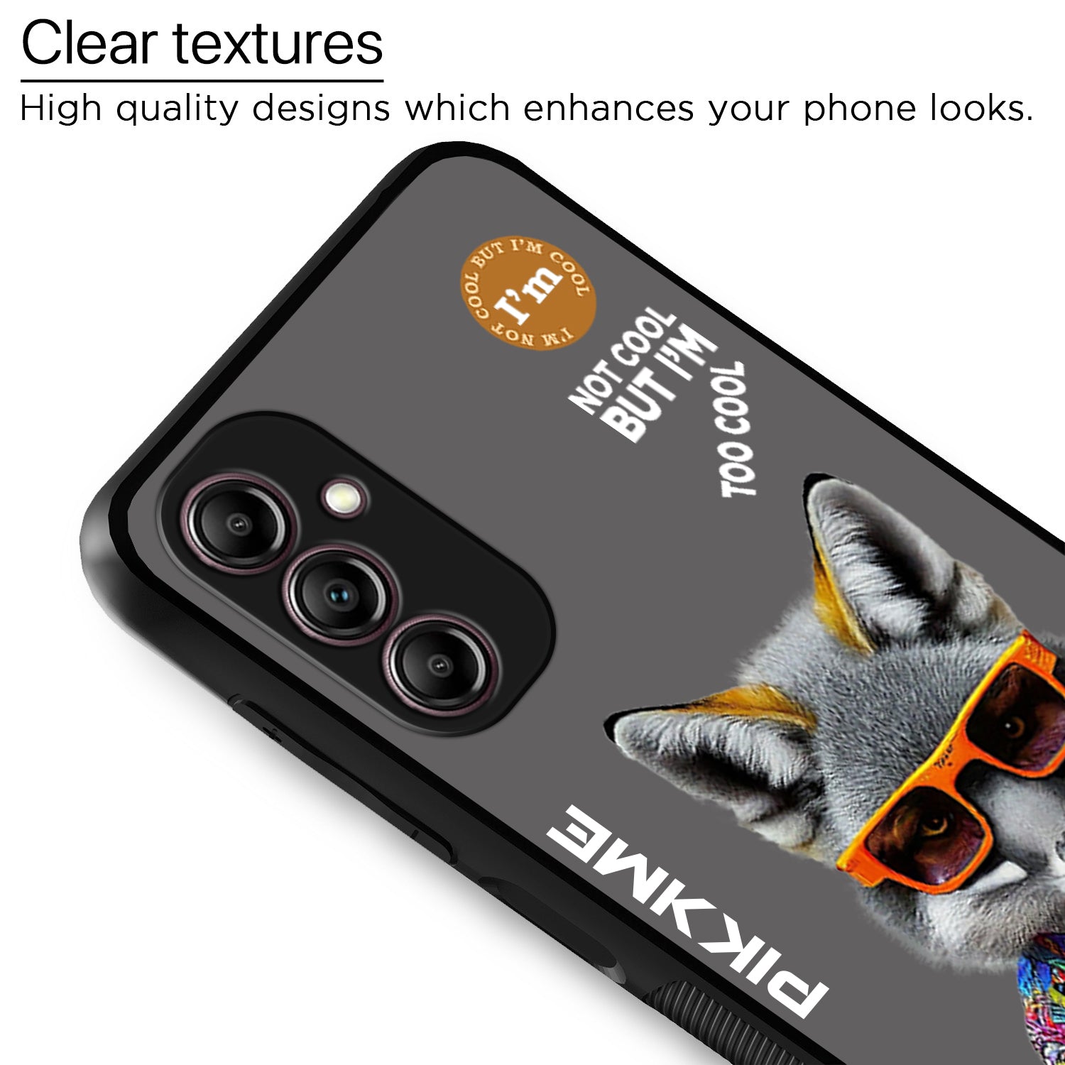 Pikkme Grey Wolf Swag  Samsung Galaxy M14 Nim2 Back Cover (Design 01)