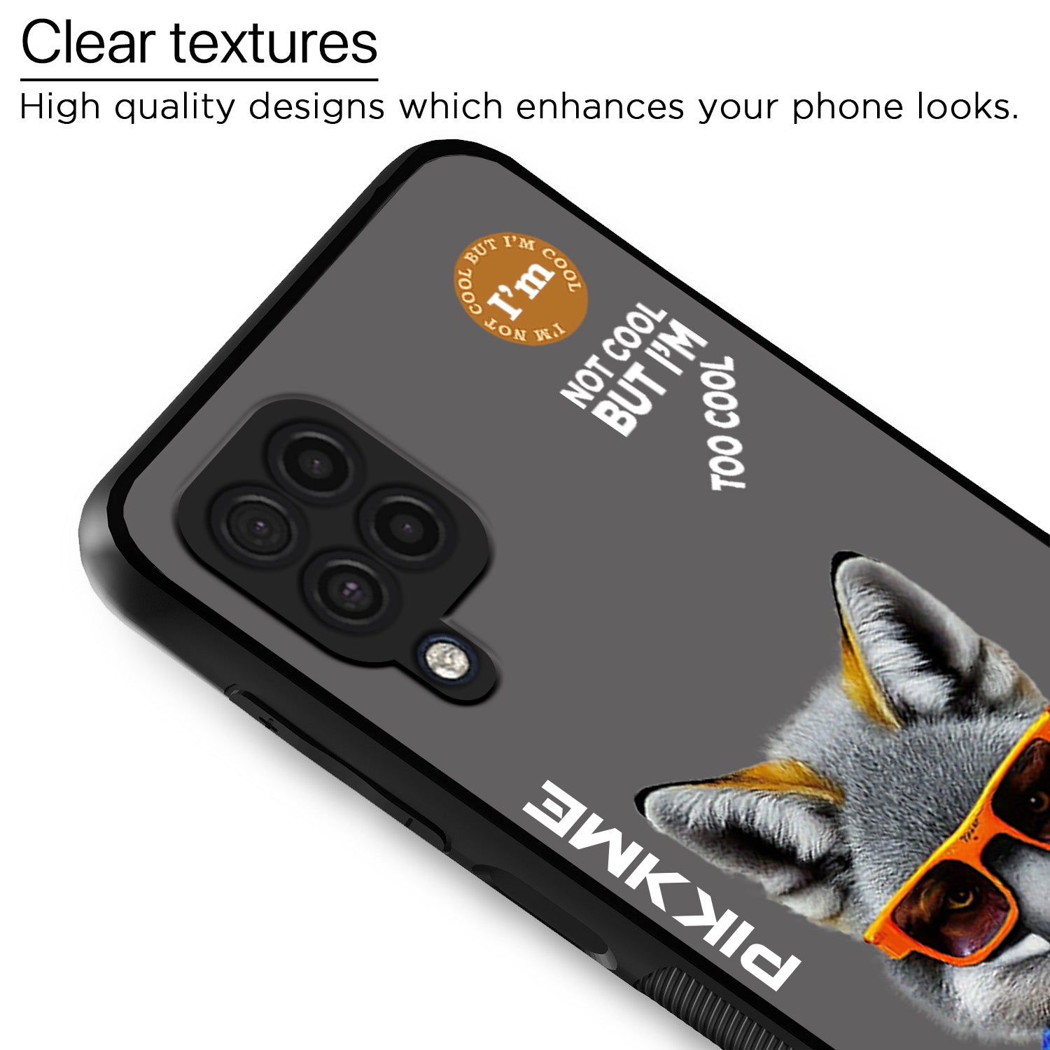 Pikkme Grey Wolf Swag  Samsung Galaxy M32 4G Nim2 Back Cover (Design 01)