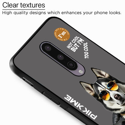 Pikkme Back Cover Pc Tpu + Printed Cool Funky Stylish Grey Dog Swag Raised Edges Camera Protection |Bumper Case For OnePlus 8 (Design 02)