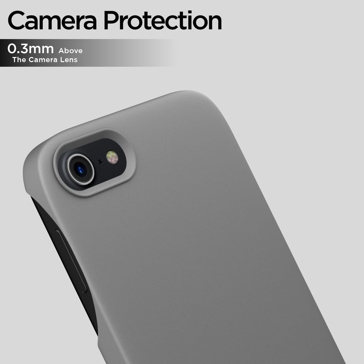 Pikkme  iPhone 7/8 / SE 2020 SideCut Back Cover (Grey)
