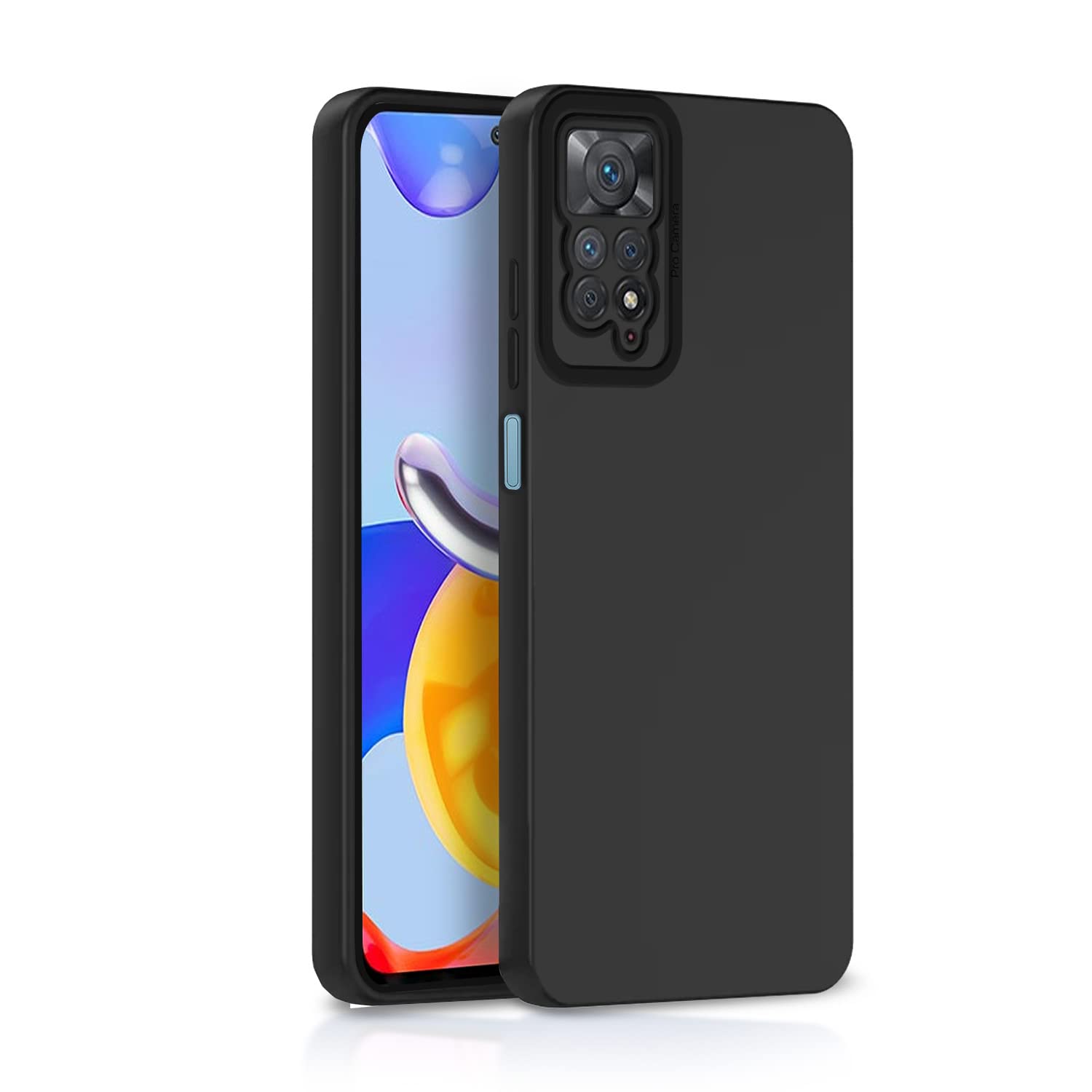 Black back cover for Redmi Note 11/Note 11s – Pikkme