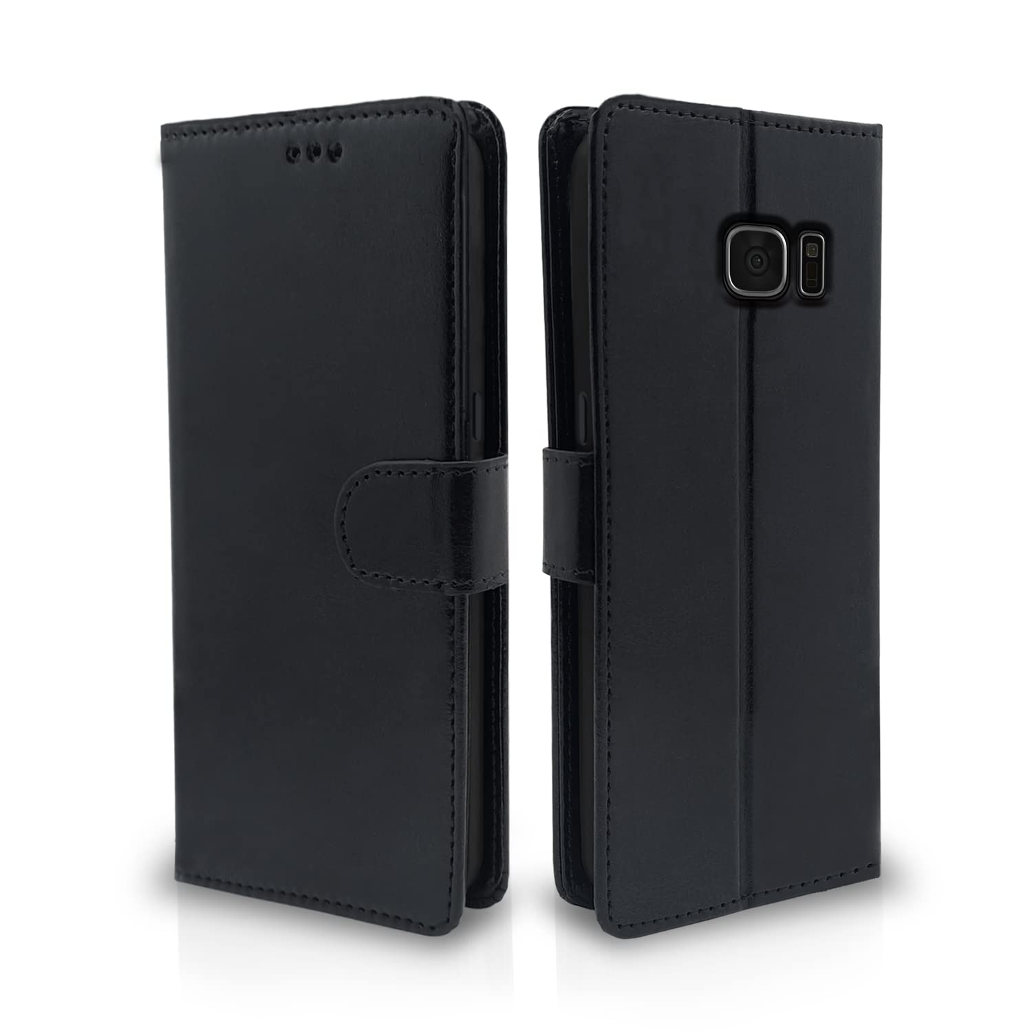 Pikkme Samsung S7 Edge Wallet black flip cover