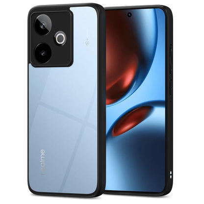 Pikkme Realme GT 7 5G / GT 7T 5G Eagle 2 Shockproof Crystal Clear Sleek Hybrid Armor Back cover (Black)