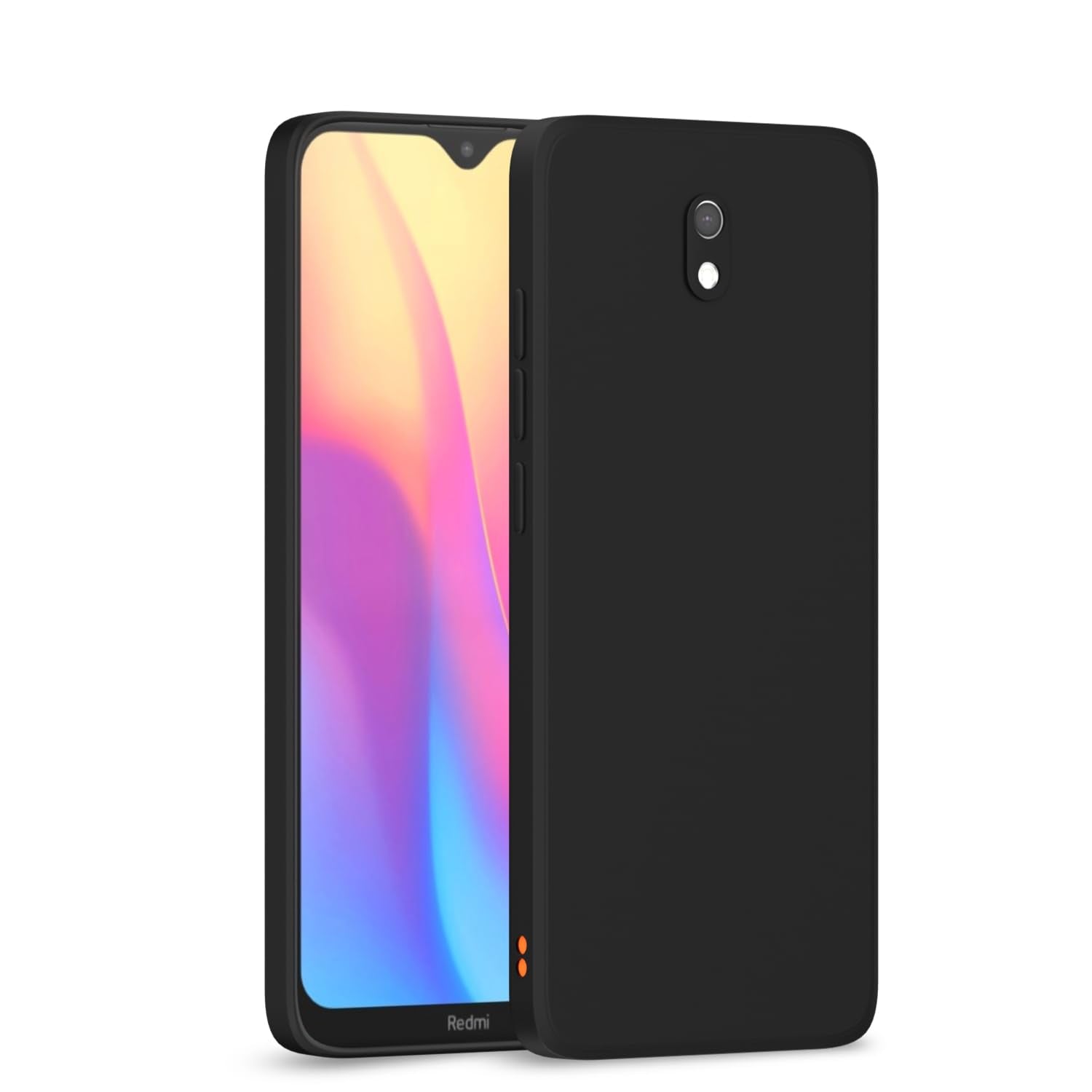 Pikkme  Redmi 8A  Liquid Silicone Back Cover - Black