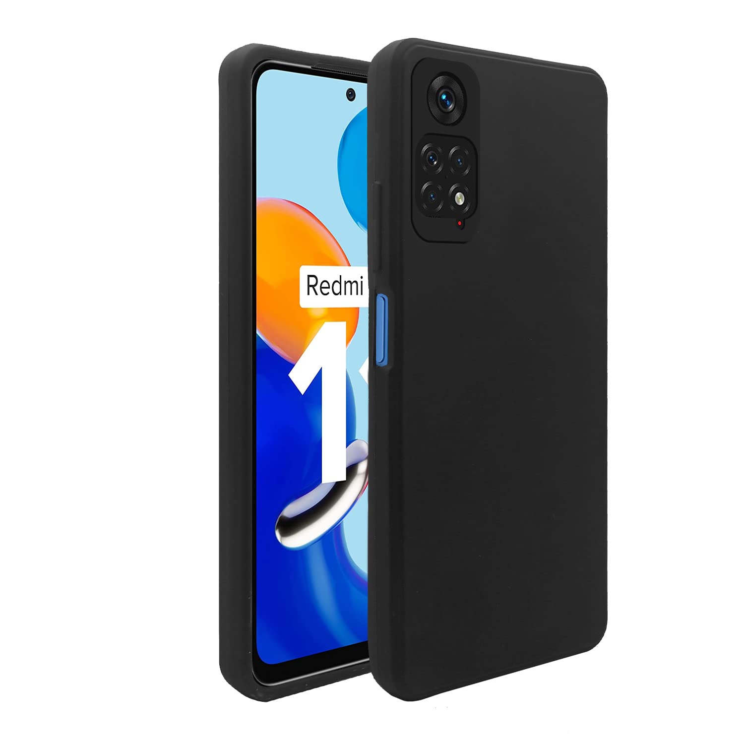 Pikkme Redmi Note 11/Note 11s black mobile cover