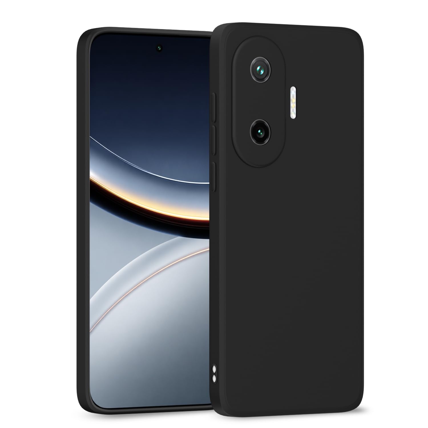 Pikkme Poco F7 5G black back cover