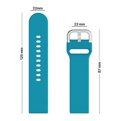 Pikkme Silicone Watch Strap (Turquoise Blue) – photo 6