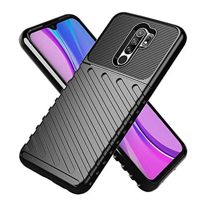 Redmi 9 Prime back cover in black by Pikkme
