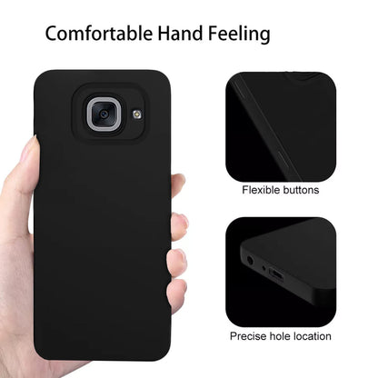 Pikkme Samsung Galaxy J7 Max Liquid Silicone Back Cover | Black