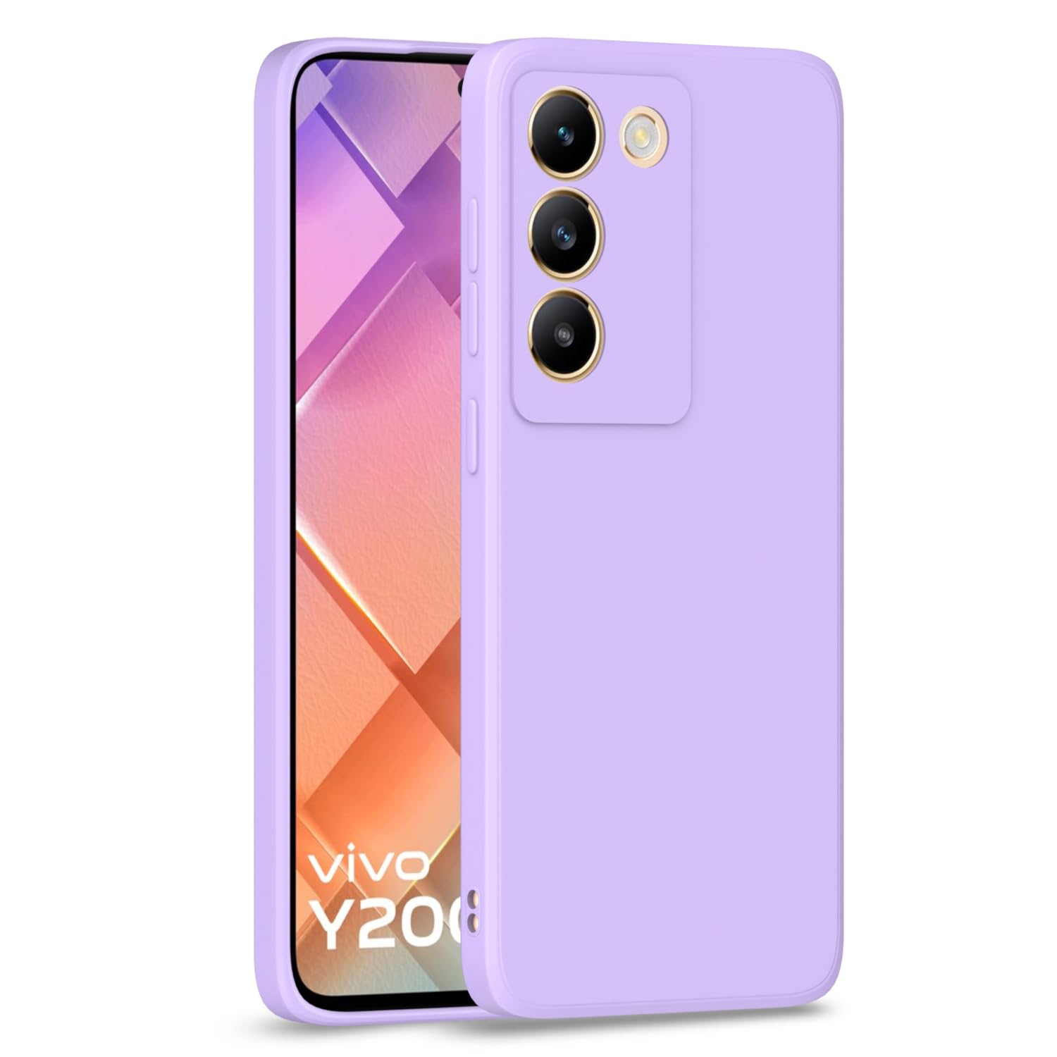  Vivo T3 5G / Vivo Y200e 5G Liquid Silicone Back Cover-Purple