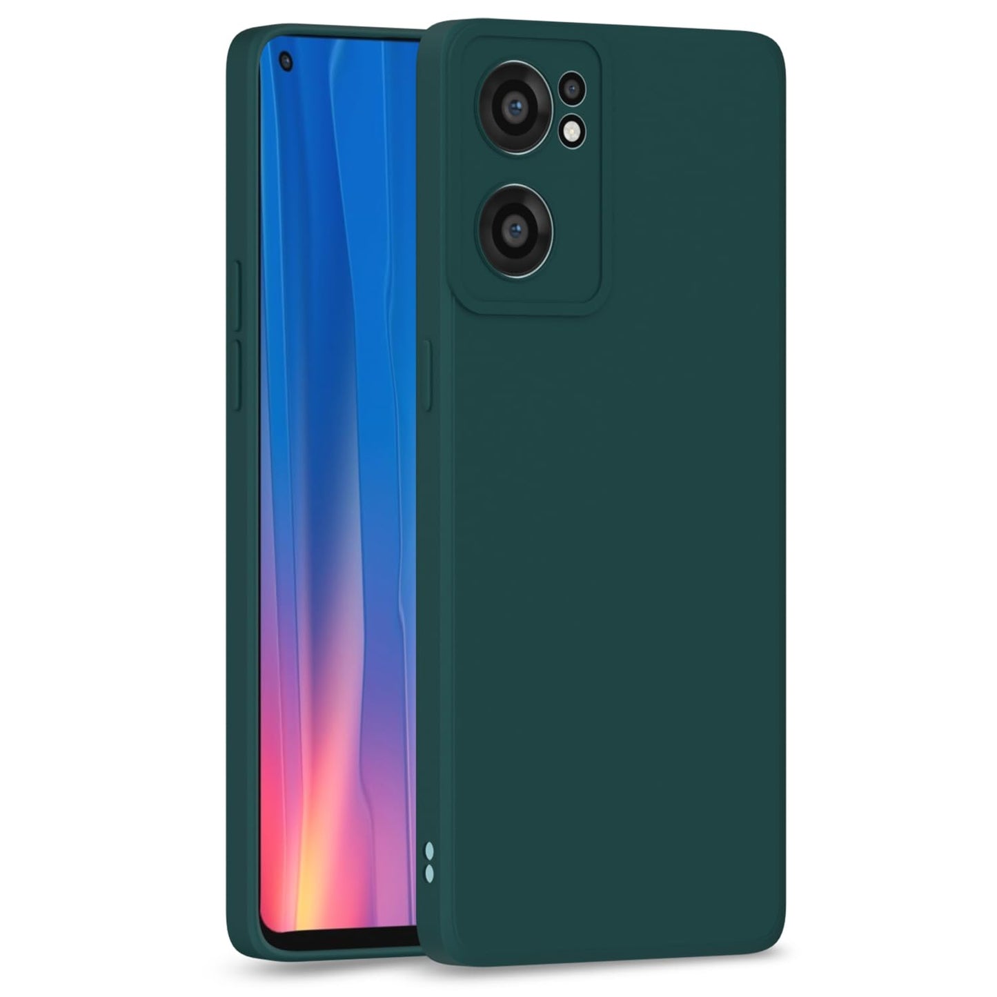 Pikkme OnePlus Nord Ce 2 5G Liquid Silicone Back Cover (Green)