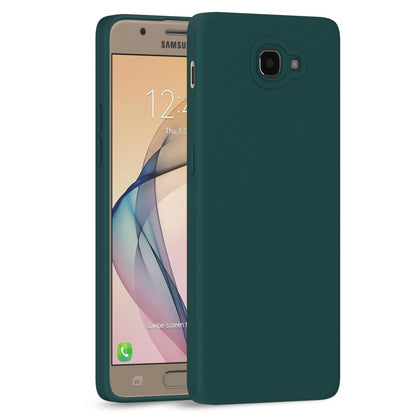 Samsung J7 Prime Liquid Silicone back cover in green by Pikkme