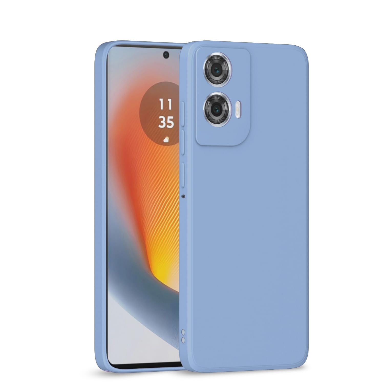 Pikkme aqua blue phone cover for Moto Edge 50 Fusion/G96 5G