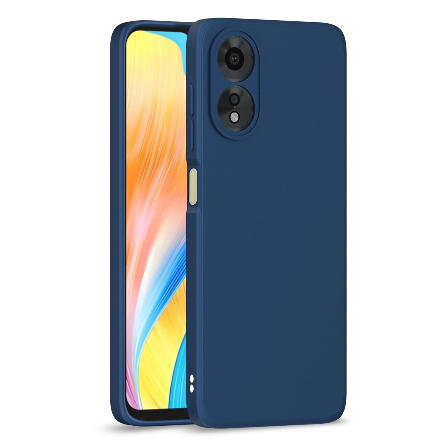 Oppo A38/A18 4G Matte phone cover in blue by Pikkme