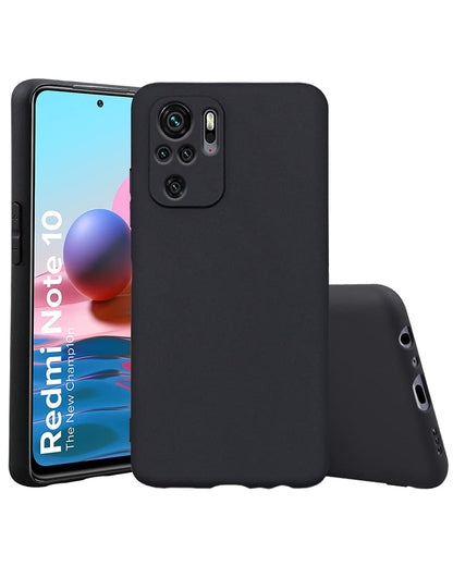 Pikkme Redmi Note 10 black mobile back cover