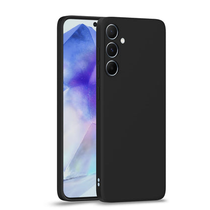 Black mobile back cover for Samsung A55 5G – Pikkme