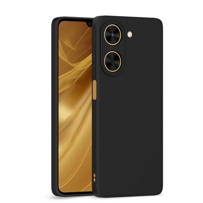 Pikkme redmi a5/ poco c71 Liquid Silicone Back Cover  - Black