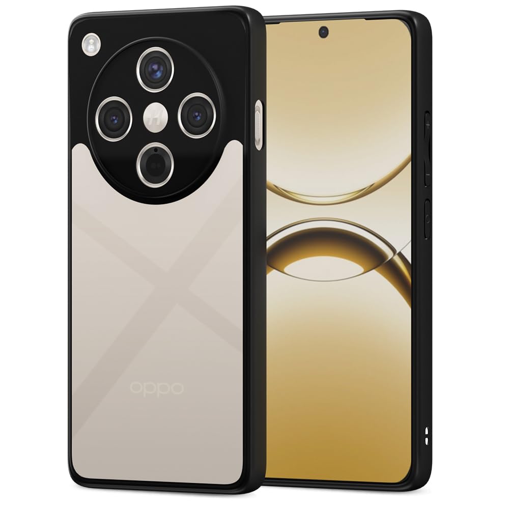 Black mobile back cover for Oppo Find X8 5G – Pikkme