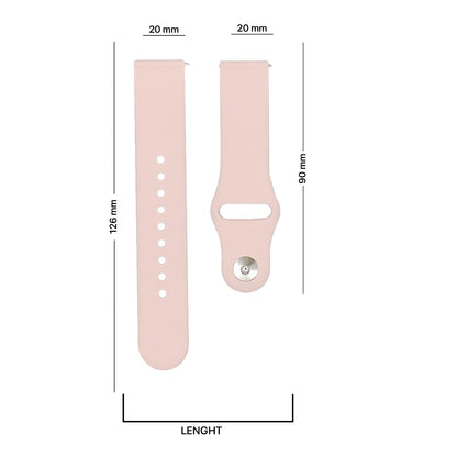 Pikkme Pin Button Watch Band Strap (Baby Pink) – photo 6