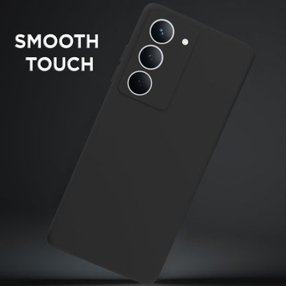Pikkme Realme P3x 5G Soft Matte Silicone Shockproof Case (Black)