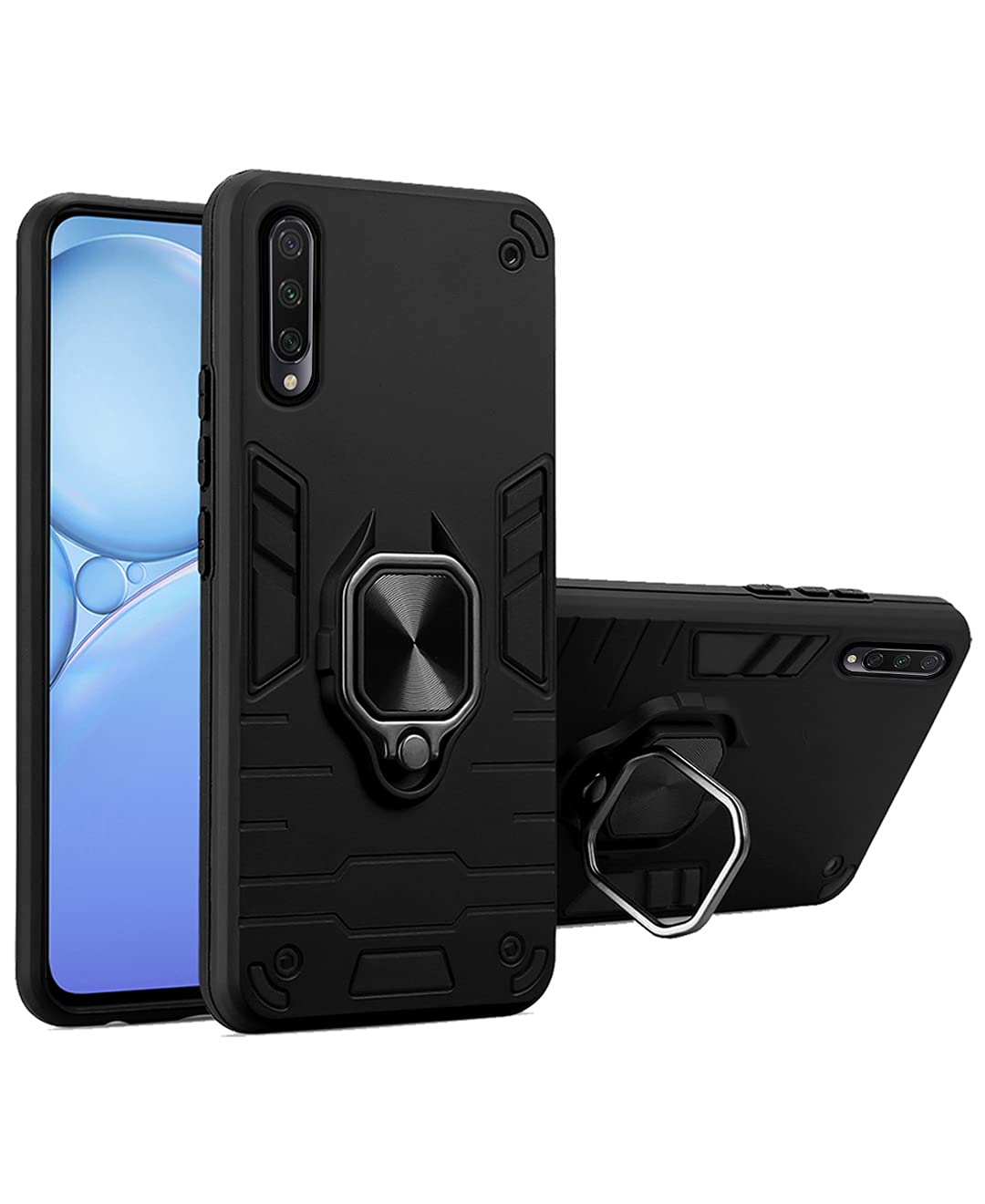 Mi A3 mobile back cover in black by Pikkme