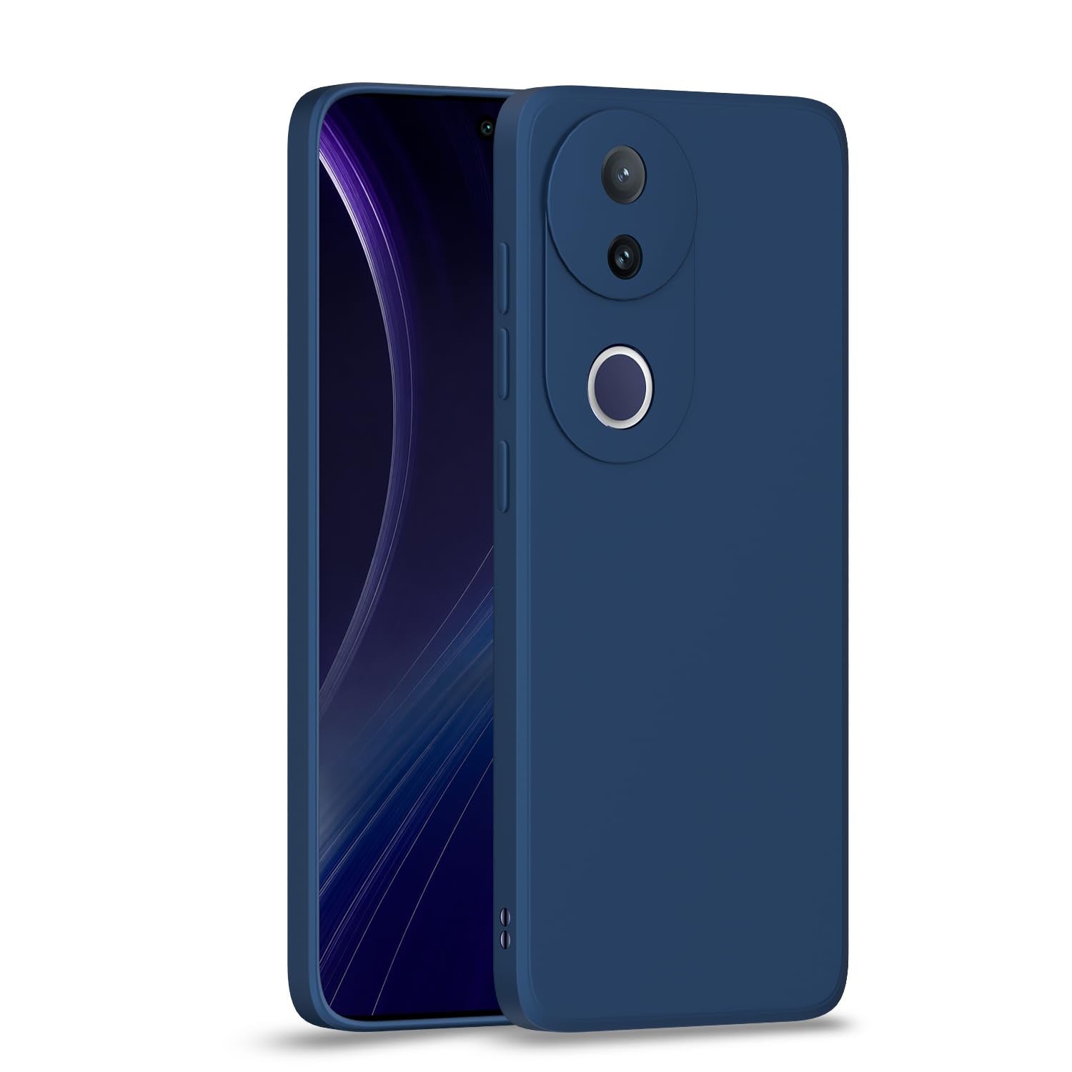 Blue Matte back cover for Vivo T4R/V50e/V50 5G – Pikkme