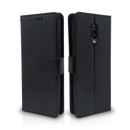 Pikkme black wallet flip cover for OnePlus 6T
