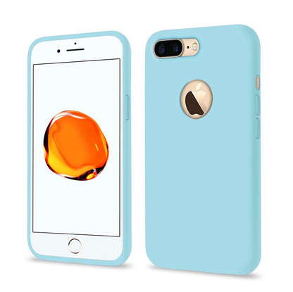 Pikkme iPhone 7 Plus/8 Plus Soft Silicone sea blue mobile cover