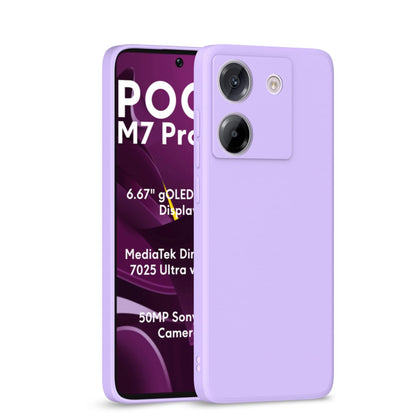 Poco M7 Pro 5G back cover in purple by Pikkme