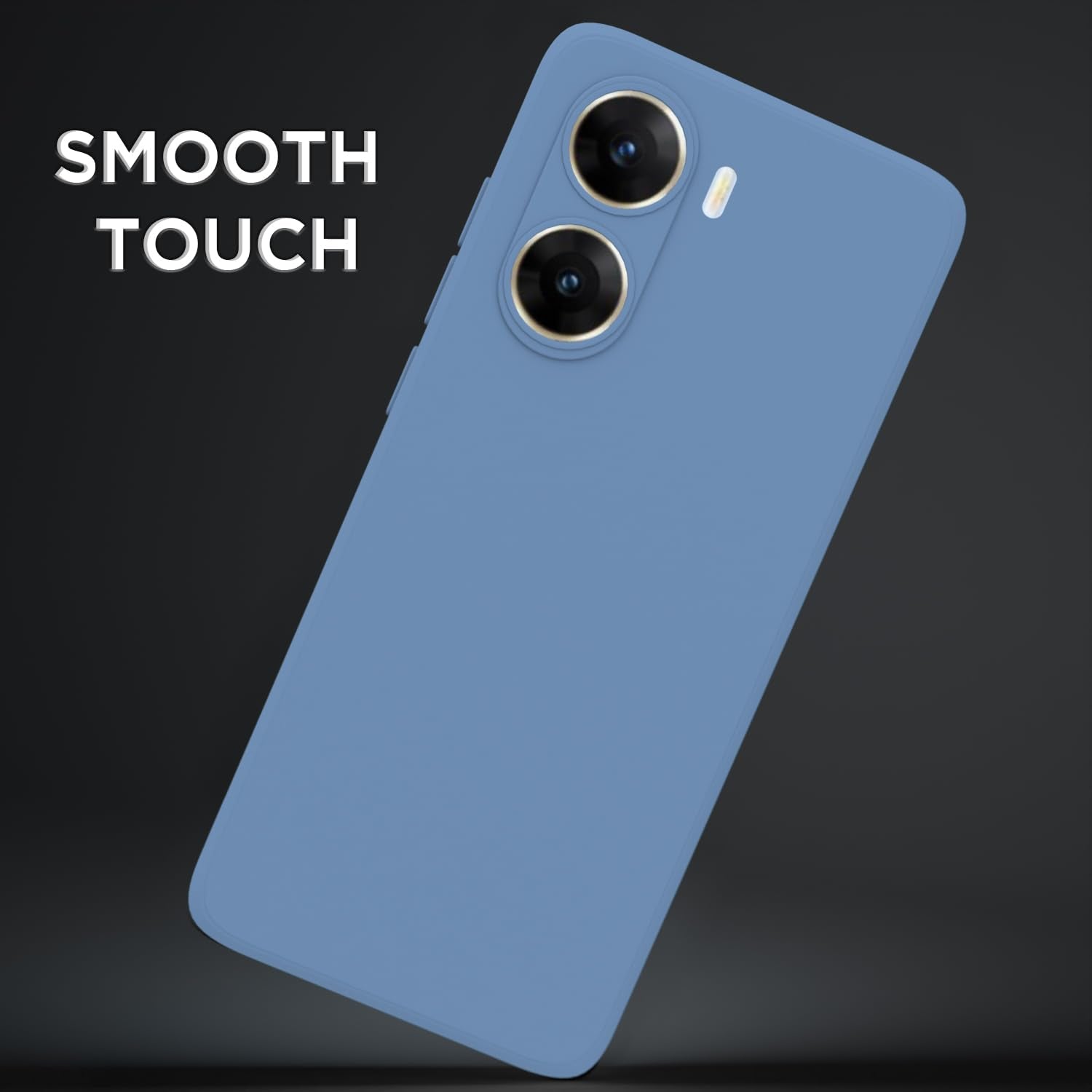Pikkme Vivo V29e 5G  Soft Matte Silicone Shockproof Case (Aqua Blue)