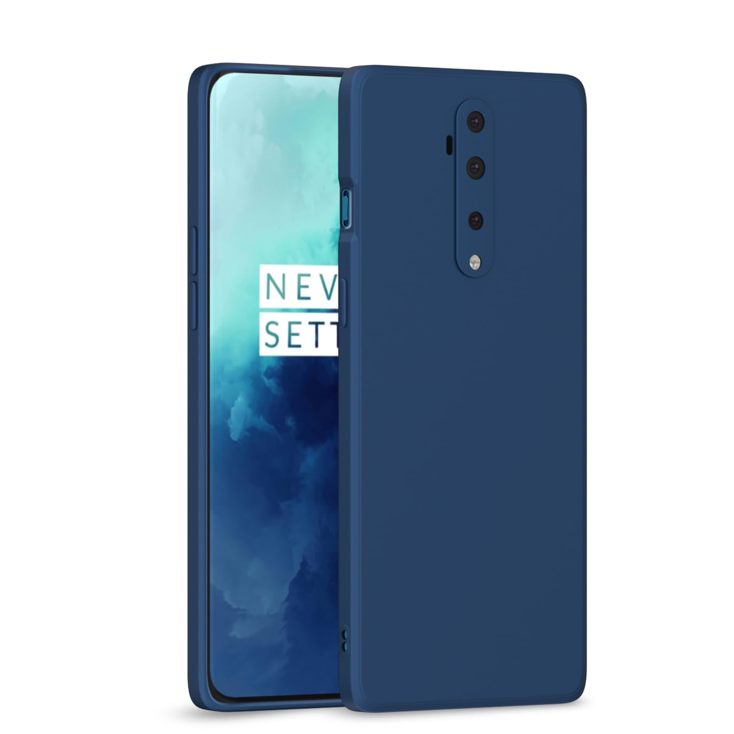 Pikkme blue Matte back cover for OnePlus 7T Pro
