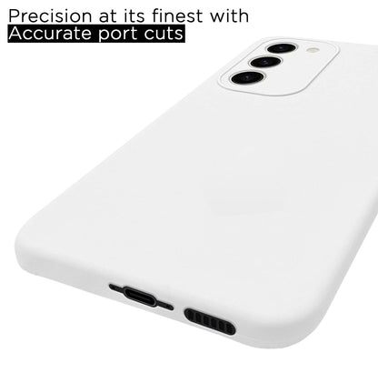 Pikkme Samsung S23 Plus 5G Soft Silicone white mobile back cover – photo 4