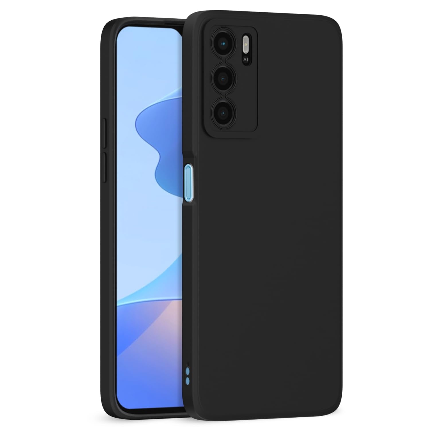 Pikkme Oppo A16 Matte black mobile back cover
