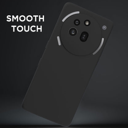 Pikkme Nothing Phone 3A Pro Soft Matte Silicone Shockproof Case (Black)