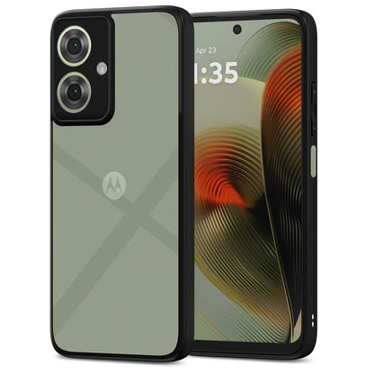 Black Hybrid phone cover for Moto G55 5G – Pikkme
