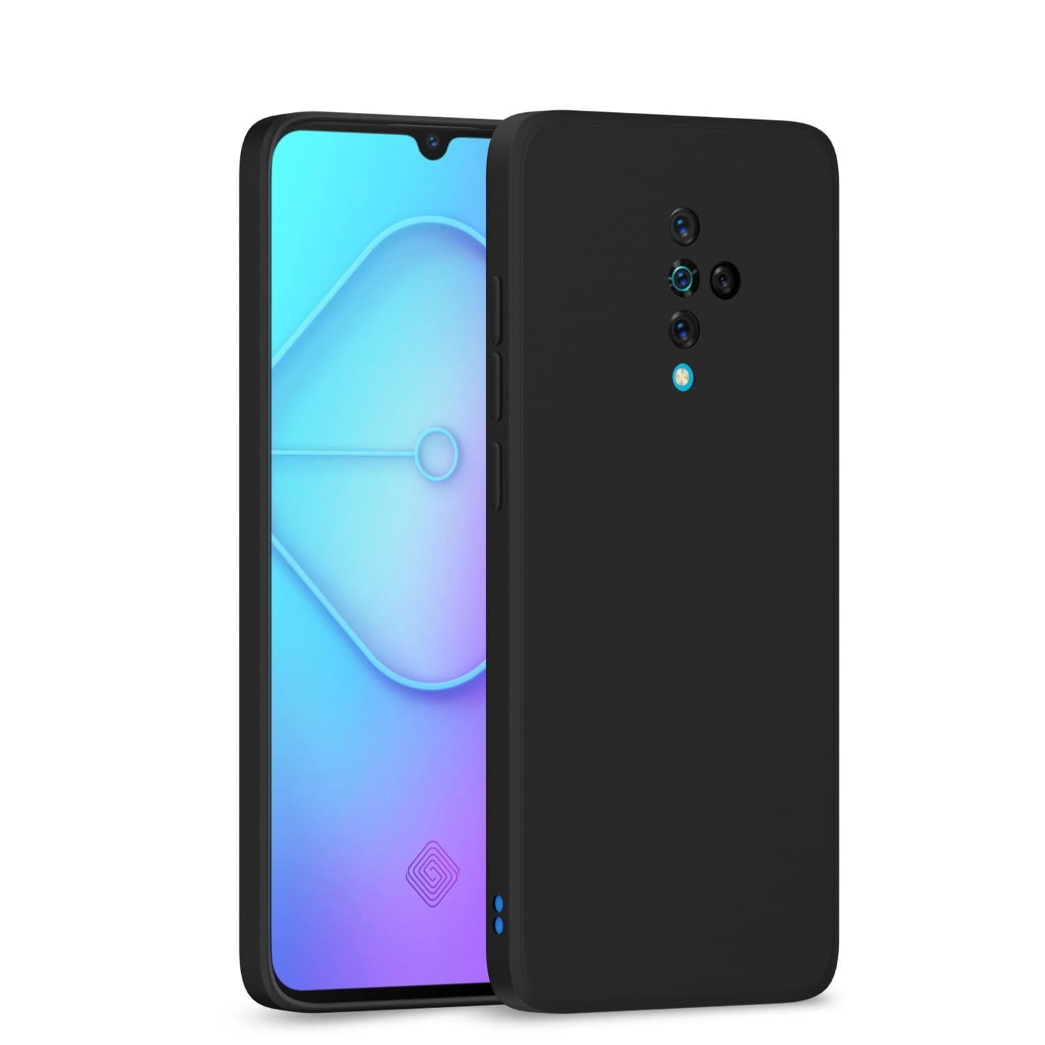 Pikkme  Vivo S1 Pro  Liquid Silicone Back Cover - Black