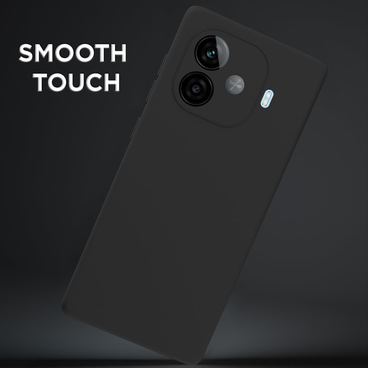 Pikkme black Matte mobile back cover for iQOO Neo 10R/Z9 Turbo/Vivo Y200 GT 5G – photo 2