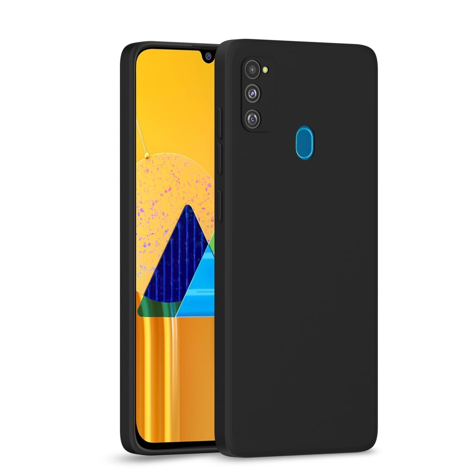 Black Matte mobile cover for Samsung M21/M30s/M21 2021 – Pikkme