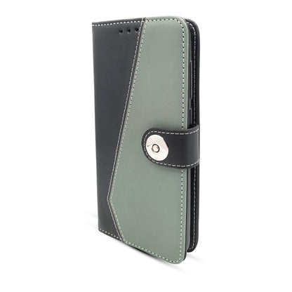 Pikkme Motorola Moto E13 Wallet Style Inbuilt Pockets & Stand | Strong Magnetic Flip Cover (Grey)