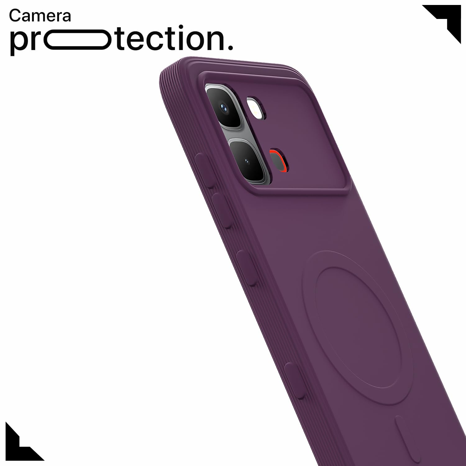 Purple MagSafe back cover for Infinix Note Edge 5G – Pikkme – photo 5