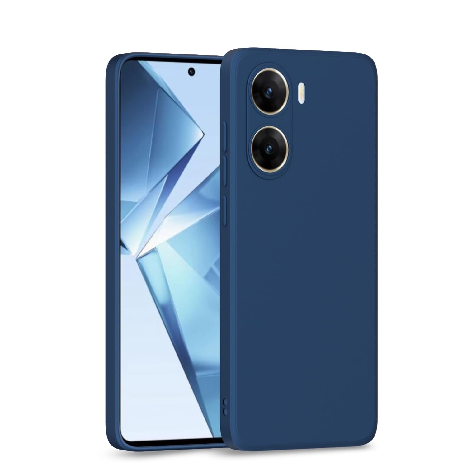 Pikkme  Vivo V29e 5G  Liquid Silicone Back Cover - Blue