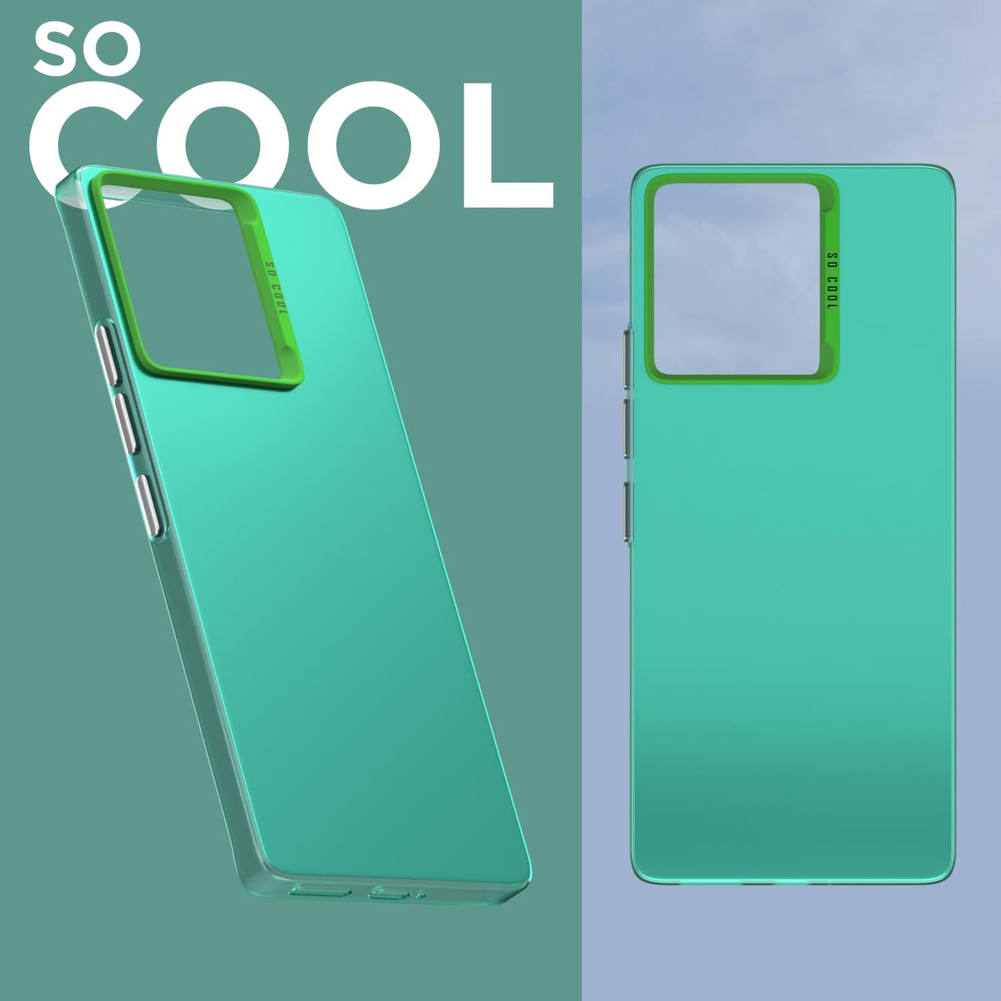 Pikkme Moto Edge 50 Pro 5G So Cool Matte Finish Back Cover (Green)