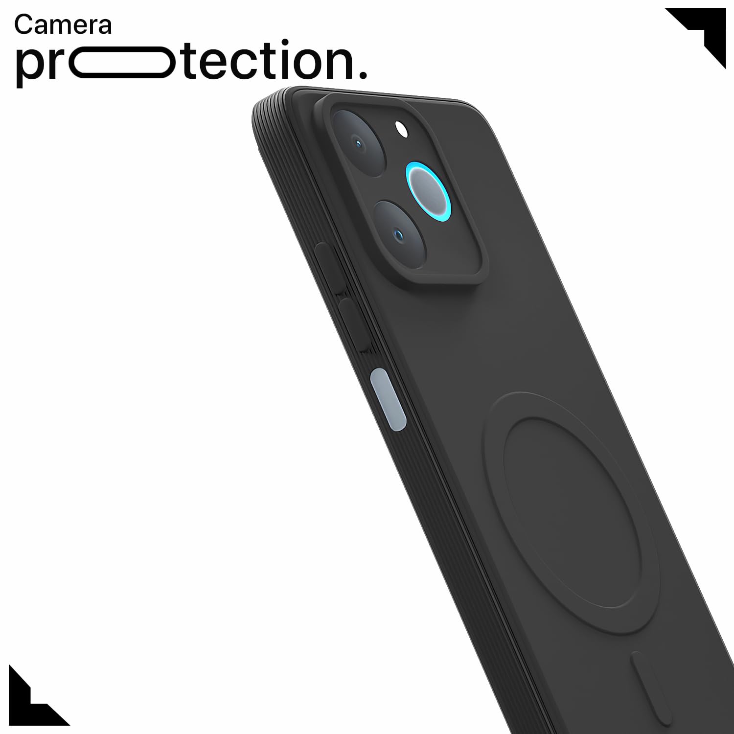 Pikkme black MagSafe mobile cover for Realme P4 Lite 4G – photo 5