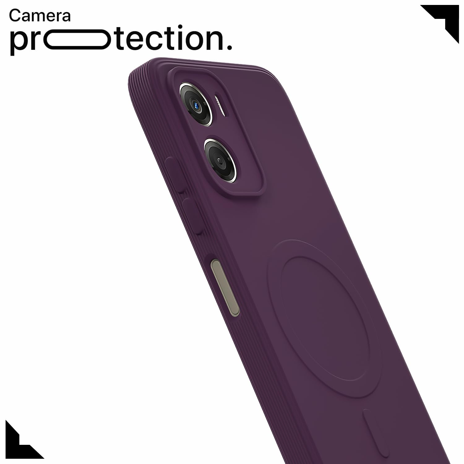 Pikkme purple MagSafe back cover for Moto G06 Power – photo 5